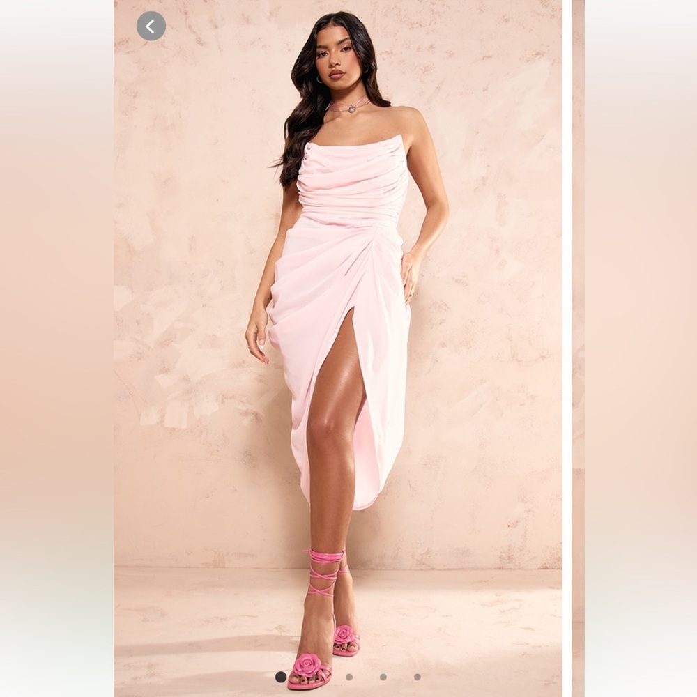 Light pink midi dress